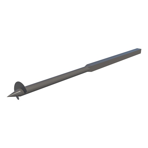 Столб для забора винтовой 60х60х2 мм 3,5 м графитовый серый RAL 7024 (60 шт.)