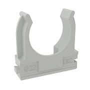 Фиксатор для труб 32 мм DKC с защелкой серый (100 шт.) (51032DIY)