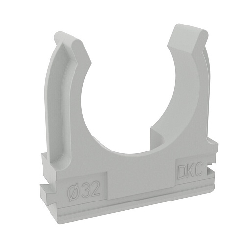 Фиксатор для труб 32 мм DKC с защелкой серый (100 шт.) (51032DIY) Фиксатор для труб 32 мм DKC с защелкой серый (100 шт.) (51032DIY)