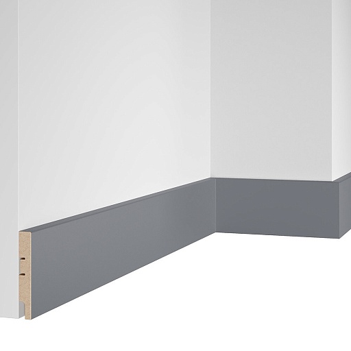 Плинтус МДФ Artiva веллюто гриджио 80х16х2400 мм