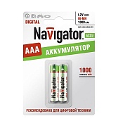 Аккумулятор Navigator AAA мизинчиковый LR03 1,2 В 1000 мАч (2 шт.) Аккумулятор Navigator AAA мизинчиковый LR03 1,2 В 1000 мАч (2 шт.)