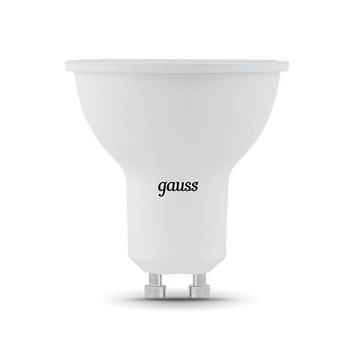 Лампа светодиодная Gauss GU10 4100К 9 Вт 830 Лм 150-265 В рефлектор MR16 матовая Лампа светодиодная Gauss GU10 4100К 9 Вт 830 Лм 150-265 В рефлектор MR16 матовая