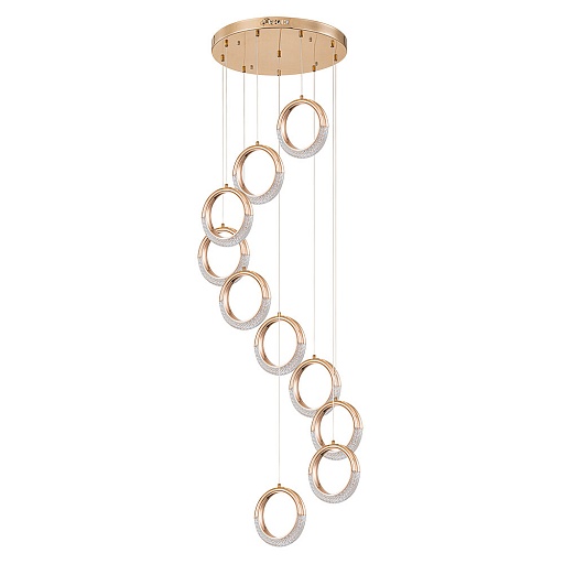 Люстра светодиодная подвесная Arte Lamp Montana 40 Вт 4000К 7 кв.м (A7777SP-10GO)