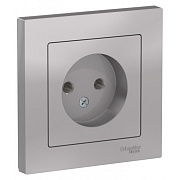 Розетка Systeme Electric AtlasDesign встраиваемая алюминий (ATN000340)