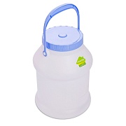 Бидон для жидких/сыпучих веществ Мартика Просперо 5 л пластиковый с крышкой белый