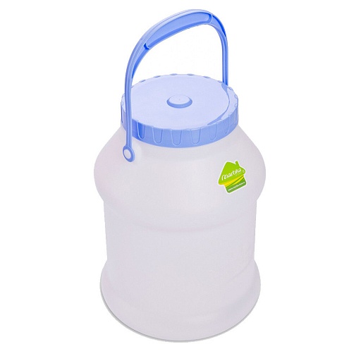 Бидон для жидких/сыпучих веществ Мартика Просперо 5 л пластиковый с крышкой белый