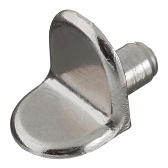 Полкодержатель Г-образный d5 мм никель (4 шт.) Полкодержатель Г-образный d5 мм никель (4 шт.)