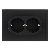 Розетка IEK Forte&Piano FP124 встраиваемая черная (FP-R21-16-1-K02)