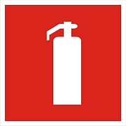 Наклейка знак пожарной безопасности EKF PROxima 200х200 мм Огнетушитель (10 шт.) (an-4-02)