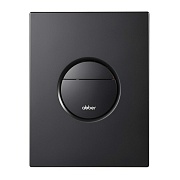 Клавиша смыва для инсталляций Abber пневматическая черная матовая (AC0126MB)