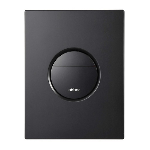 Клавиша смыва для инсталляций Abber пневматическая черная матовая (AC0126MB) Клавиша смыва для инсталляций Abber пневматическая черная матовая (AC0126MB)