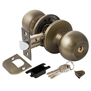 Ручка-защелка Punto кноб 6072 MAB-E с ключом и фиксатором матовая бронза Ручка-защелка Punto кноб 6072 MAB-E с ключом и фиксатором матовая бронза