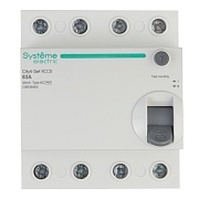 УЗО Systeme Electric City9 Set ВДТ 63А 3P+N тип AC 30 мА 6 кА (C9R36463) УЗО Systeme Electric City9 Set ВДТ 63А 3P+N тип AC 30 мА 6 кА (C9R36463)