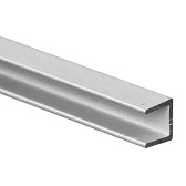 Планка торцевая серебристая матовая 600х6 мм