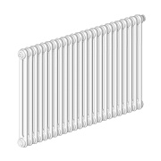 Радиатор стальной трубчатый Irsap Tesi 2 565х1080 мм 1/2 24 секции нижнее подключение белый