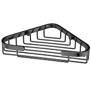 Полка для ванной WasserKraft угловая 203х35х130 мм металл черная (K-733PB) Полка для ванной WasserKraft угловая 203х35х130 мм металл черная (K-733PB)