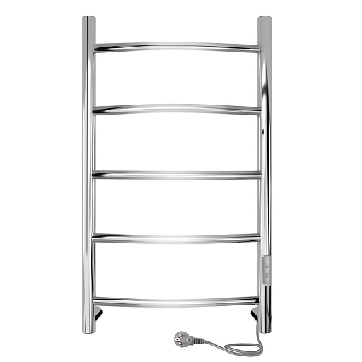 Полотенцесушитель электрический Indigo Arc Lux 800х432 мм 70 Вт с терморегулятором хром Полотенцесушитель электрический Indigo Arc Lux 800х432 мм 70 Вт с терморегулятором хром