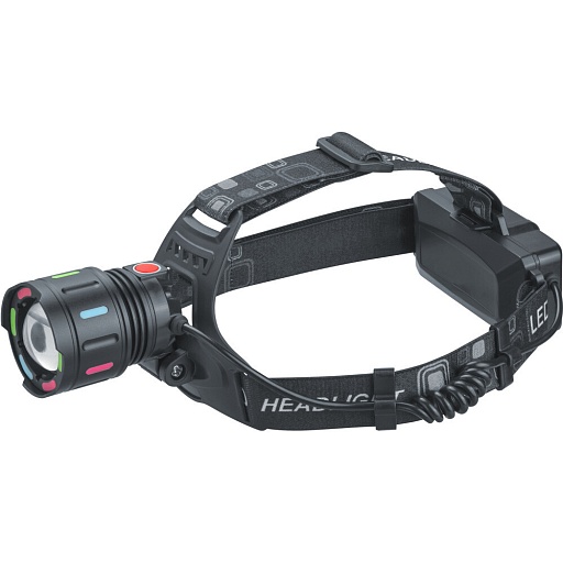 Фонарь налобный Navigator NPT-H44-ACCU светодиодный 1 LED 10 Вт аккумуляторный Li-Ion 1200 мАч металл 4 режима (95560)