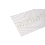 Профиль углозащитный пластиковый для непрямых углов с сеткой 100х100 мм 3 м Профиль углозащитный пластиковый для непрямых углов с сеткой 100х100 мм 3 м