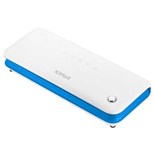 Вакуумный упаковщик Kitfort КТ-1562 белый/голубой