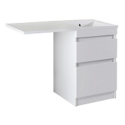 Тумба под раковину и стиральную машину АСБ-Мебель 60 см белая (10252)