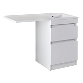 Тумба под раковину и стиральную машину АСБ-Мебель 60 см белая (10252)