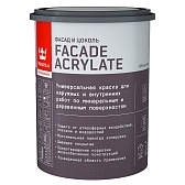Краска фасадная Tikkurila Facade Acrylate база C бесцветная 0,9 л Краска фасадная Tikkurila Facade Acrylate база C бесцветная 0,9 л