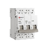 Автоматический выключатель модульный EKF PROxima ВА 47-63N 3P 20А тип D 6 кА 400 В (M636320D)