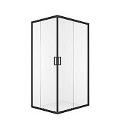 Душевой уголок Domani-Spa Cube V108 графит 100х80х190 см прямоугольник стекло прозрачное 5 мм (DS04CbV108L0Cl00.Gt-Black)