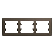 Рамка Systeme Electric Glossa трехместная шоколад (GSL000803) Рамка Systeme Electric Glossa трехместная шоколад (GSL000803)