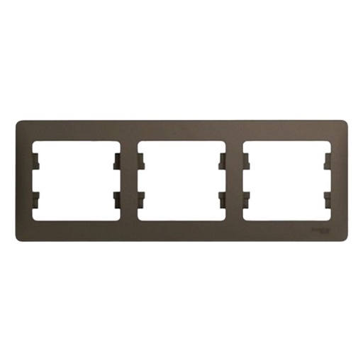Рамка Systeme Electric Glossa трехместная шоколад (GSL000803)