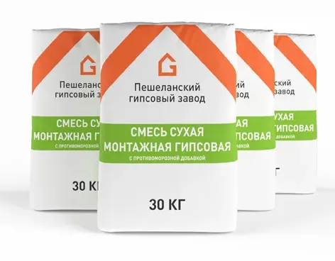 Клей для ПГП/ГСП/ГКЛ/ГВЛ гипсовый монтажный зимний с противоморозной добавкой 30 кг Клей для ПГП/ГСП/ГКЛ/ГВЛ гипсовый монтажный зимний с противоморозной добавкой 30 кг