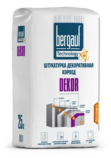 Штукатурка Bergauf Dekor декоративная короед 25 кг