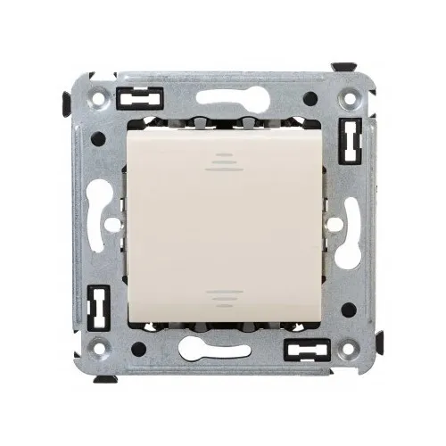 Переключатель DKC Avanti одноклавишный встраиваемый бежевый (7492361)