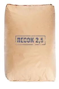 Песок сухой фракция 0-2,5 мм Петролит 25 кг
