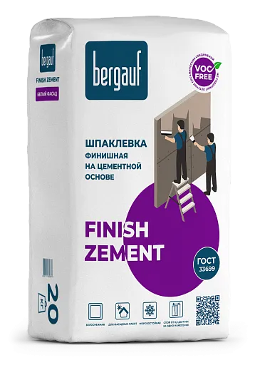 Шпаклевка Bergauf Finish Zement 20 кг