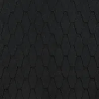 /Гибкая черепица Docke PIE EURASIA/ ШЕСТИГРАННИК/ Чёрный