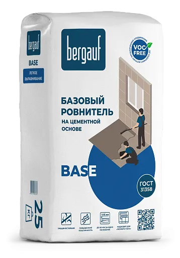 Ровнитель (стяжка пола) Bergauf Base 25 кг