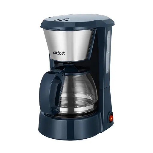 Кофеварка капельная Kitfort КТ-7376 синяя