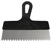 Шпатель нержавеющий зубчатый 250 мм зуб 8 мм