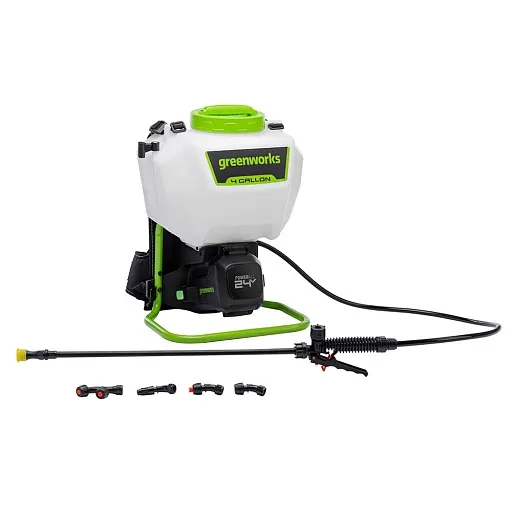 Опрыскиватель аккумуляторный Greenworks G24BPSII 15 л 24 В без АКБ и ЗУ (5300307) Опрыскиватель аккумуляторный Greenworks G24BPSII 15 л 24 В без АКБ и ЗУ (5300307)